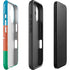 Azerbaijan Flag Distressed iPhone 16 Plus Impact Case